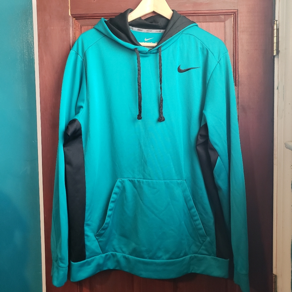 Nike Turquoise Hoodie Sweater, Size XL